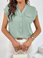 Chemise D'été À Manches Courtes Avec Poches