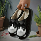 Pantoufles Minou En Peluche