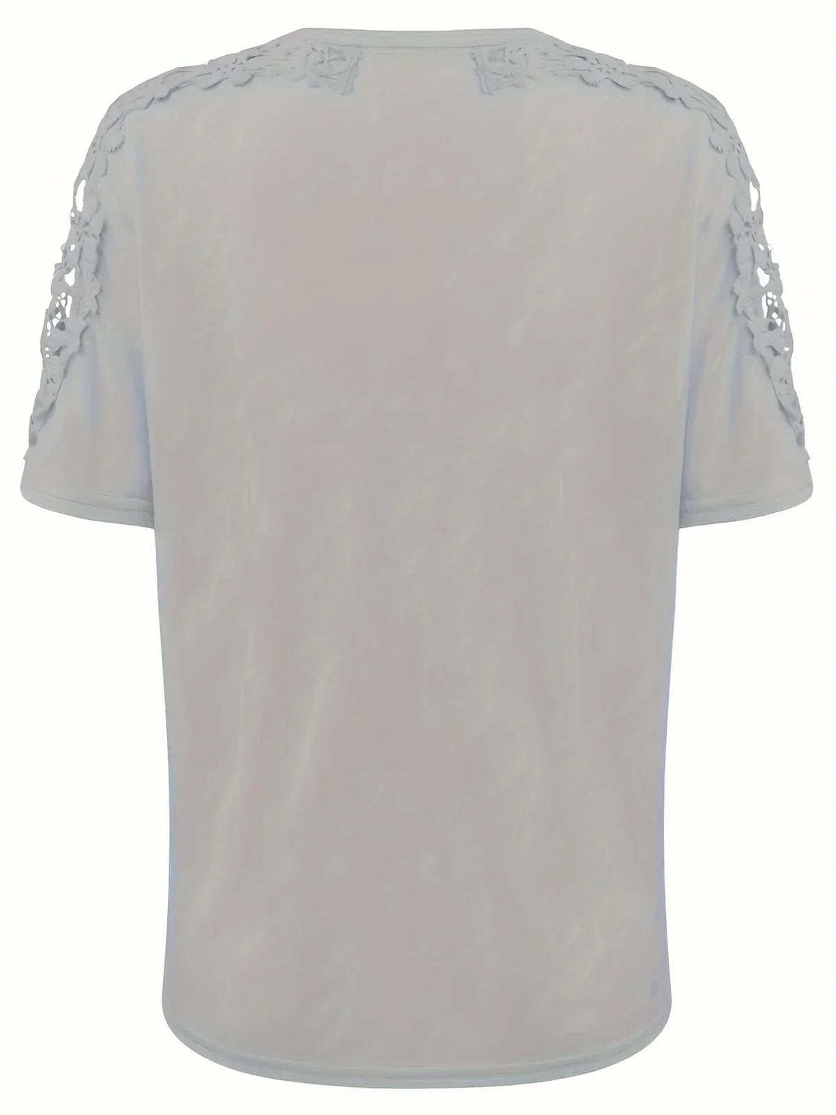 T-shirt D'été À Manches Courtes Avec Dentelle