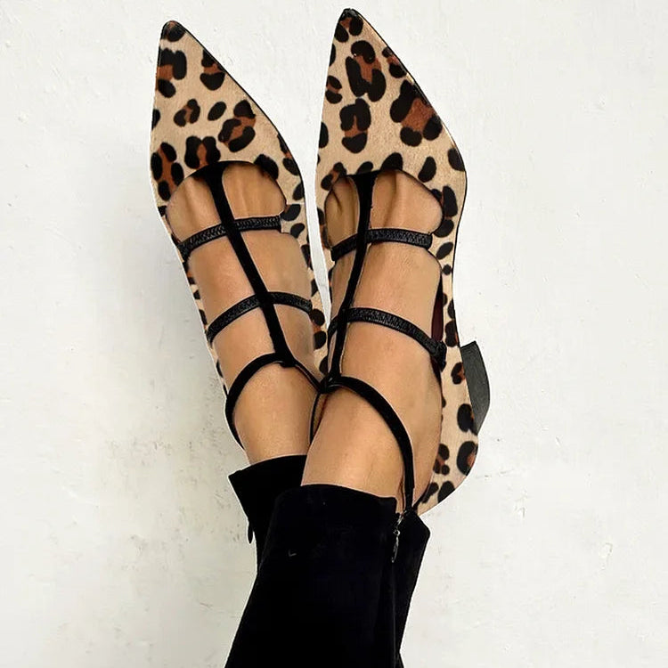 Selene™ – Scarpe con tacco e cinturino leopardato