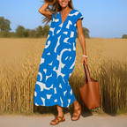 Robe Fluide Avec Décolleté En V