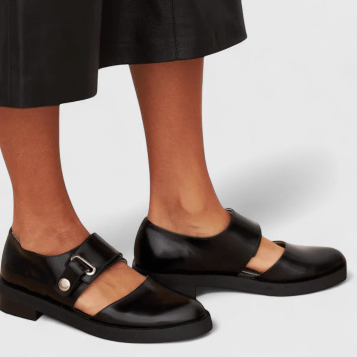 Chaussures Élégantes En Cuir Pour Femmes