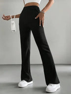 Pantalon Évasé En Velours Côtelé