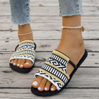 Sandales Hawar À Motif Bohème