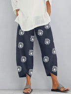 Pantalon Court Bohème Décontracté