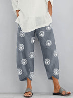 Pantalon Court Bohème Décontracté