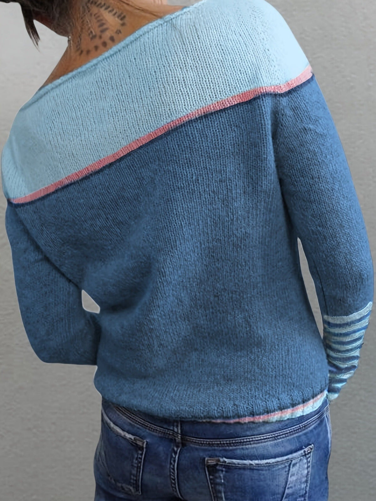 Pull Rayé En Cachemire