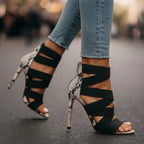 Talons Alicia En Cuir