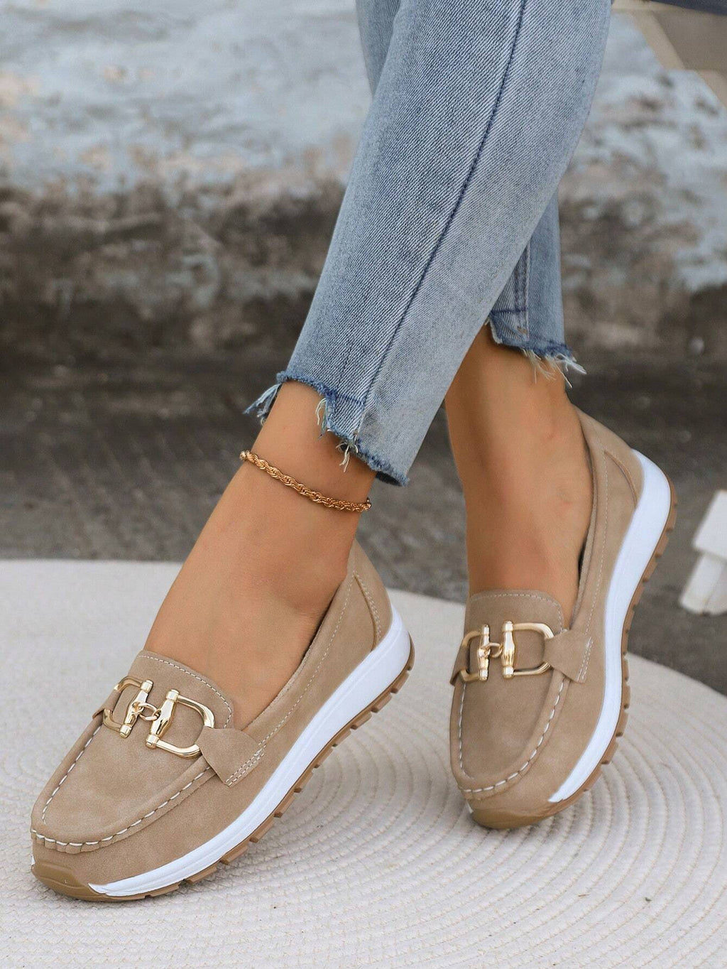 Mocassins Amalina En Daim