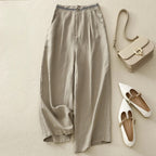 Pantalon Classique En Lin Pour Femme