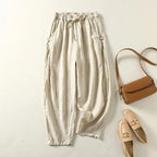 Pantalon Shanna En Lin Pour Femme