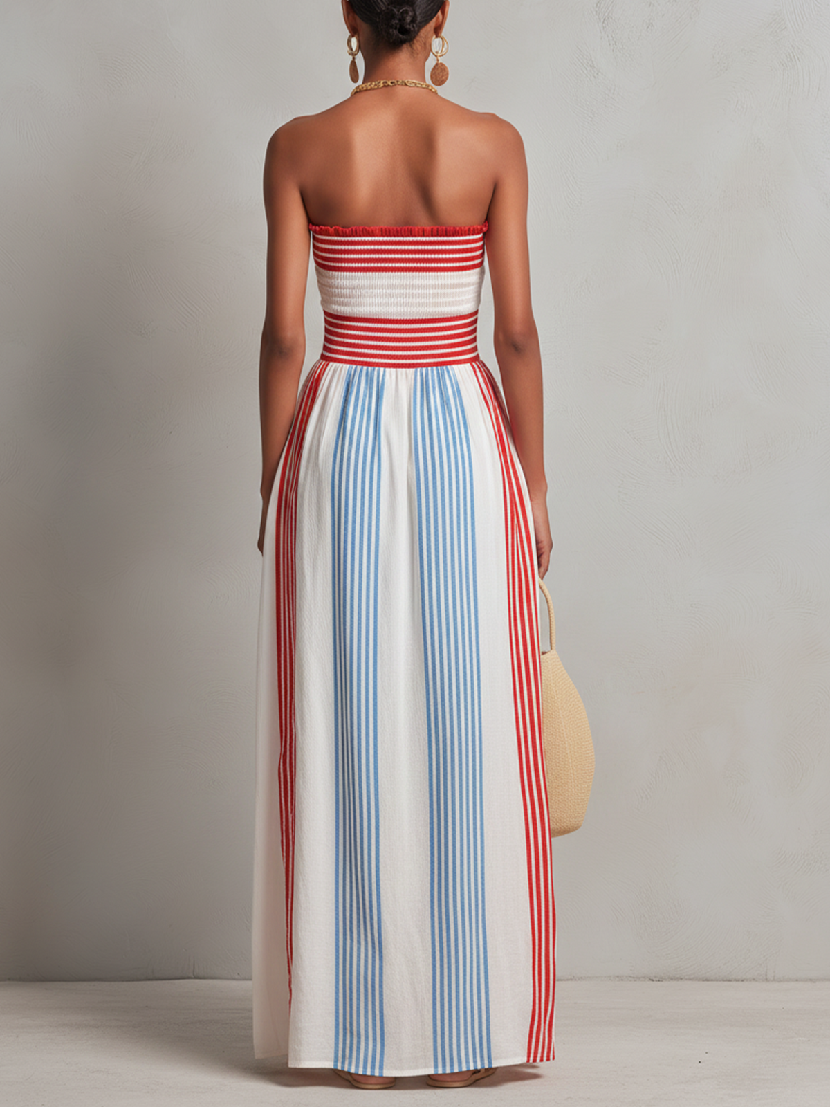 Robe Mylène Longue Sans Bretelles