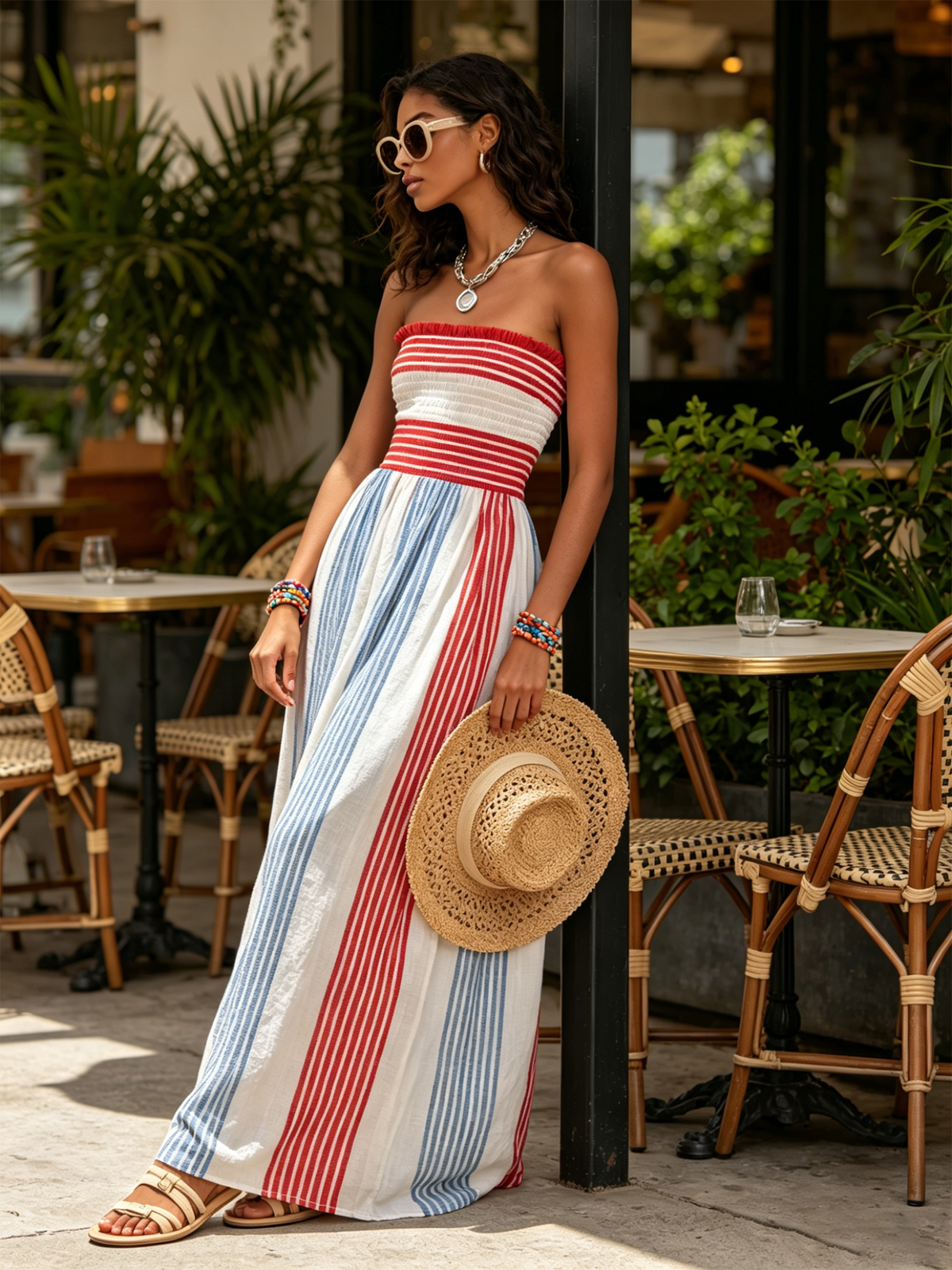 Robe Mylène Longue Sans Bretelles