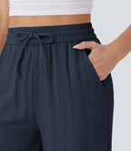 Pantalon En Lin Décontracté & Aéré