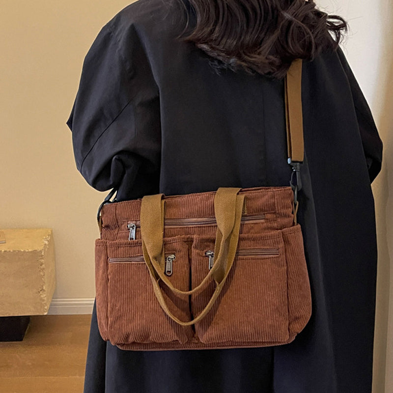Sac En Velours Côtelé