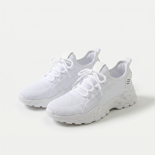Altezza | Sneakers Platform Bianche