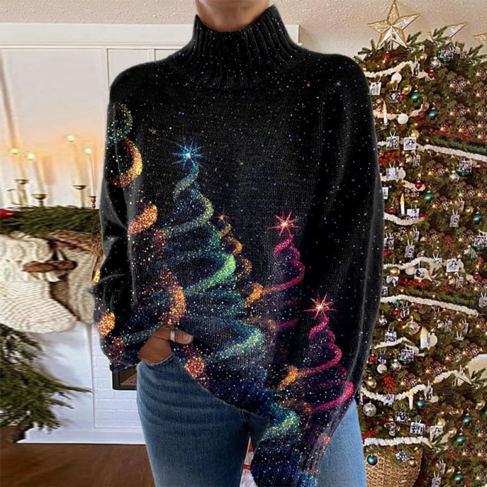 Pull De Noël À Motif D’étoiles
