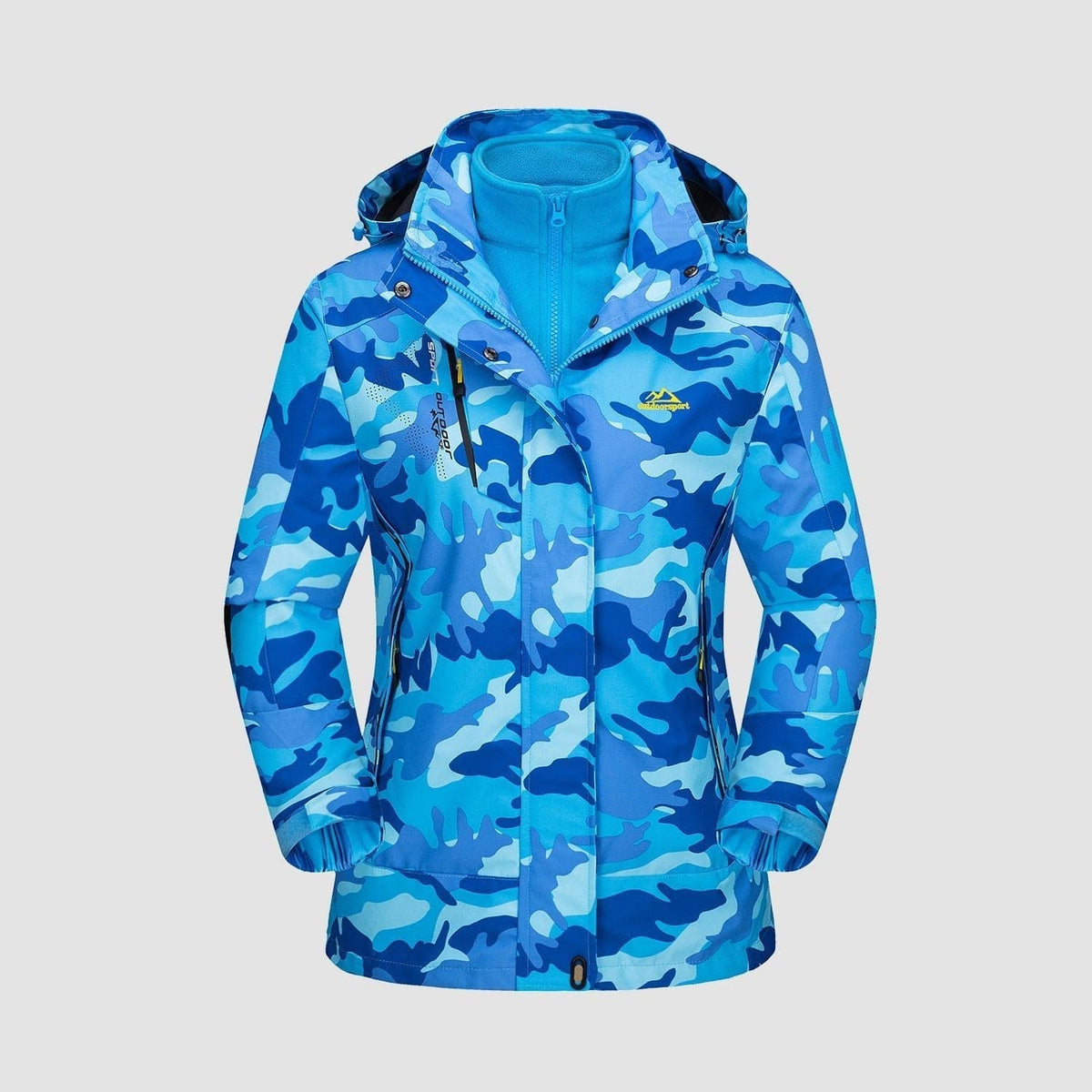 Manteau 3-en-1 Imperméable Avec Doublure En Polaire