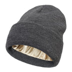 Bonnet Doublé En Satin Ultra Chaud