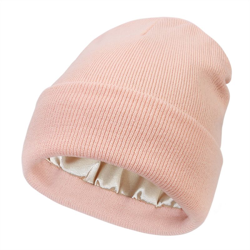 Bonnet Doublé En Satin Ultra Chaud
