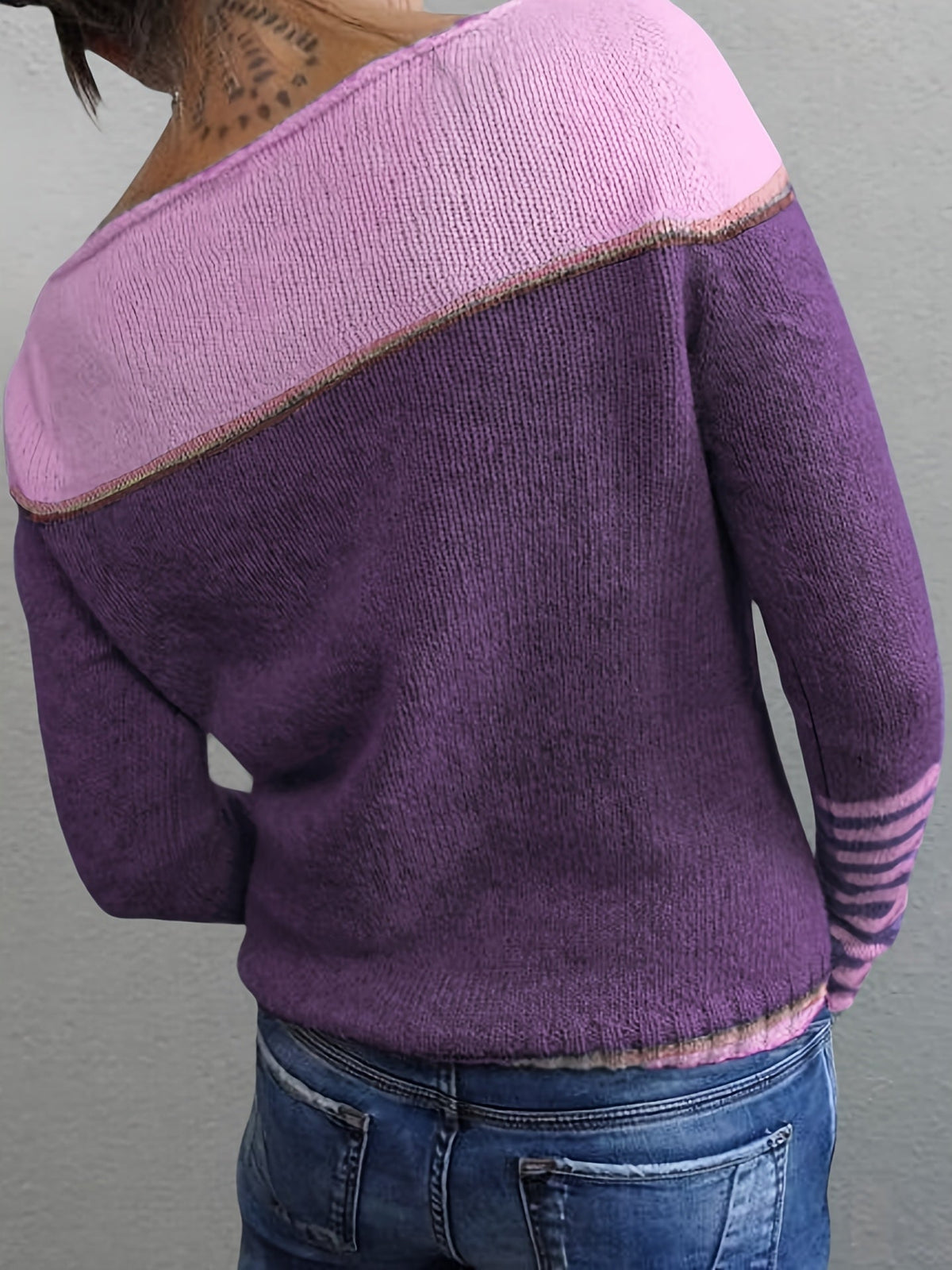 Pull Rayé En Cachemire