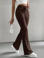 Pantalon Évasé En Velours Côtelé