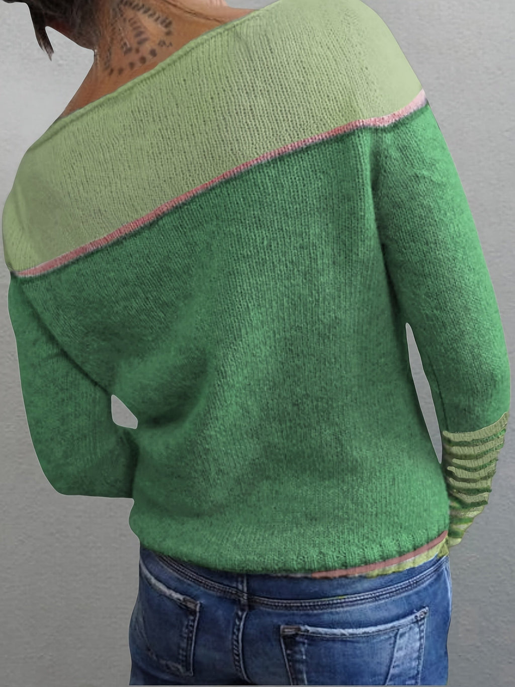 Pull Rayé En Cachemire