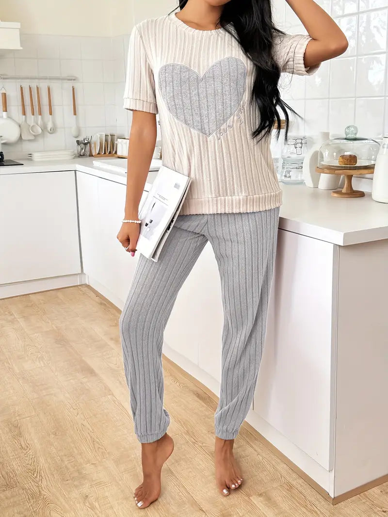 Ensemble Pyjama Amore En Velours Côtelé