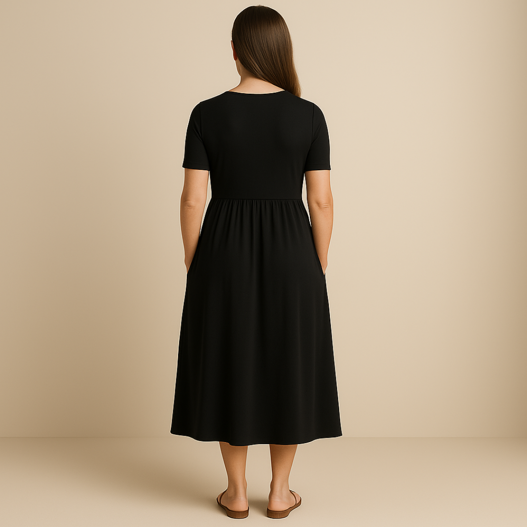 Robe Alicia Longue Col V