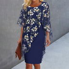 Robe Élégante En Tissu Floral