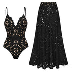 Ensemble Robe-Maillot Alice 2 Pièces (Noir)