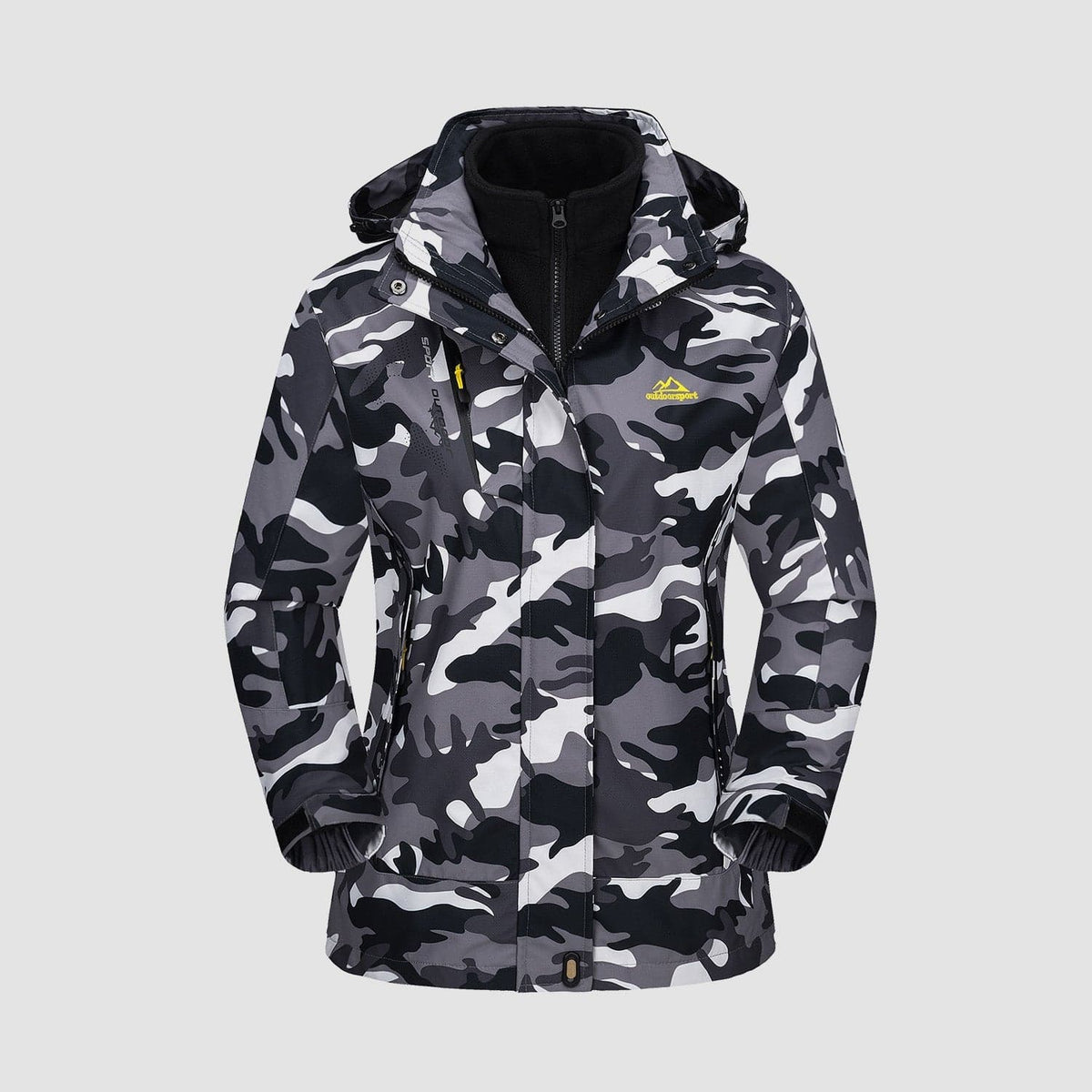 Manteau 3-en-1 Imperméable Avec Doublure En Polaire