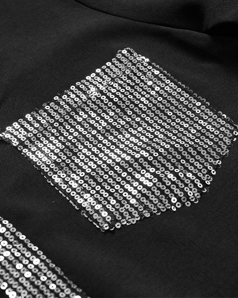 Chemise Décontracté En Paillettes