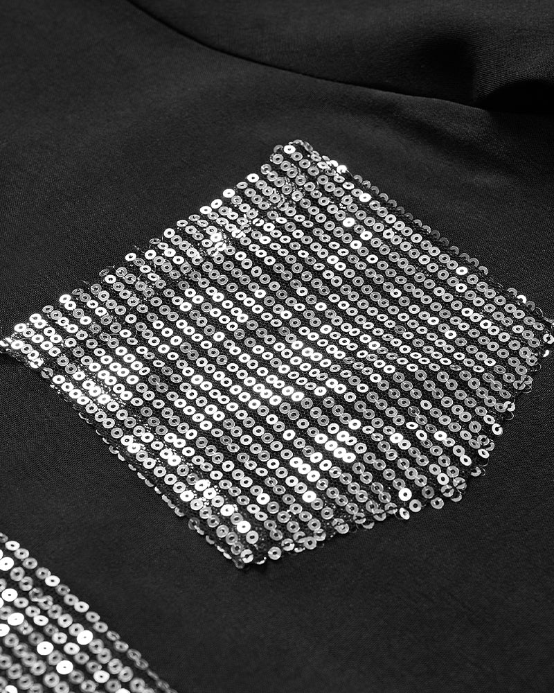 Chemise Décontracté En Paillettes