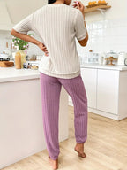 Ensemble Pyjama Amore En Velours Côtelé