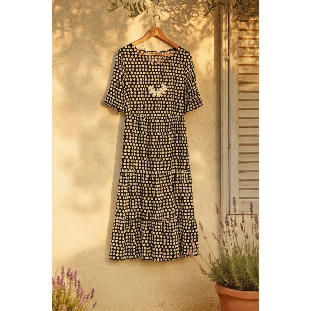 Robe Sisilya À Manches Volantes