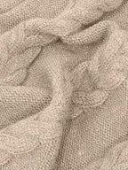Pull-Robe À Col Roulé En Maille Torsadée Épaisse