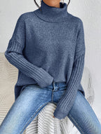 Pull Col Montant Élégant & Décontracté