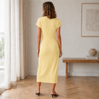 Robe Randa Avec Nœud & Fente Sur Le Côté