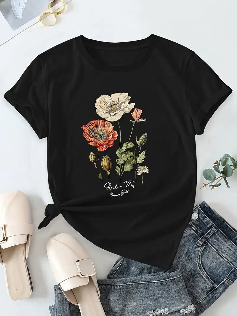 Pull Falinia À Manches Courtes Avec Imprimé Floral
