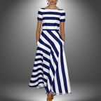 Robe Légère & Fluide À Rayures