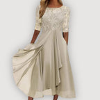Robe Céline Élégante En Mousseline
