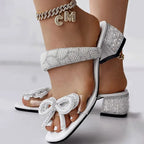 Sandales À Talon Luna En Strass