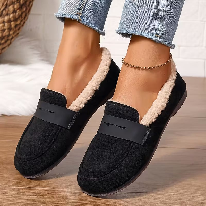 Mocassins d'hiver doublées de polaire