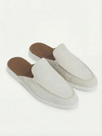 Yacht | Mocassino Aperto Camoscio — Bianco