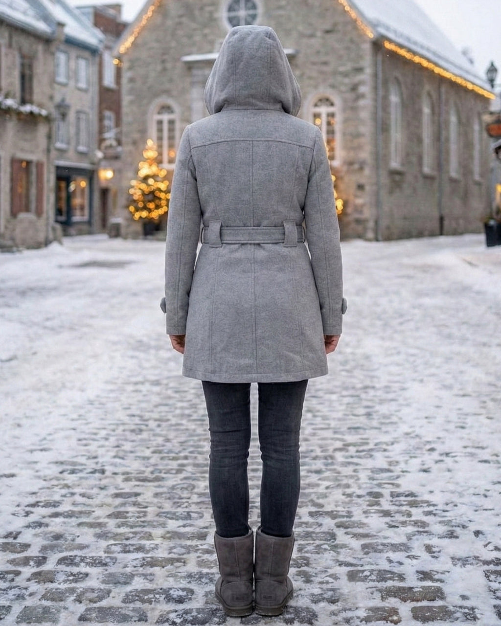 Zelinda | Cappotto in Lana a Quadri