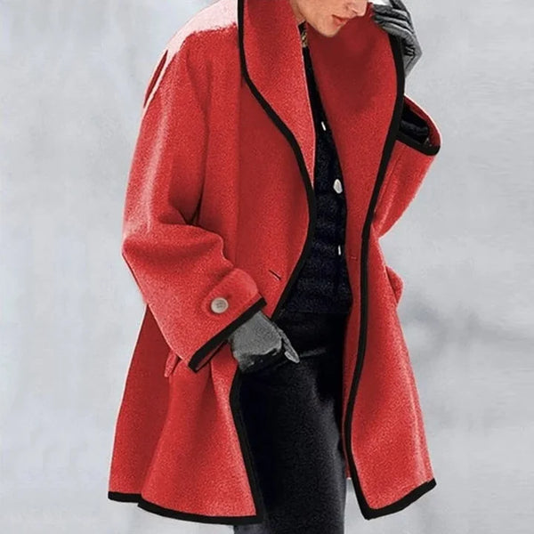 Manteau Élégant 3/4 En Laine