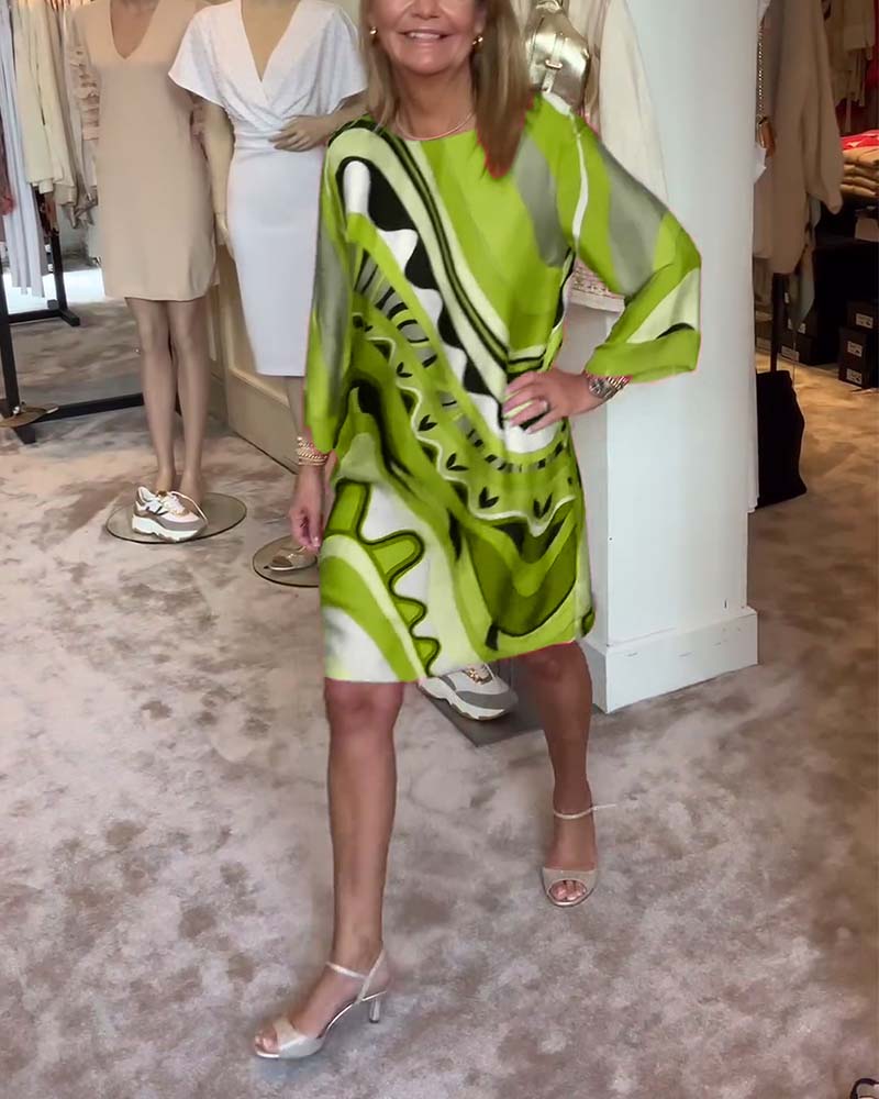 Robe Sienna Mi-Longue Imprimée