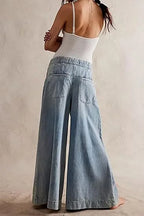 Jeans Amples & Élégants À Jambes Larges