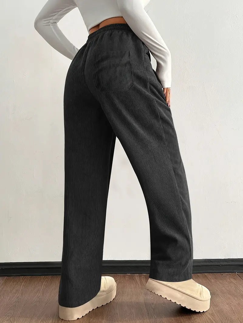 Pantalon Shaina En Velours Côtelé